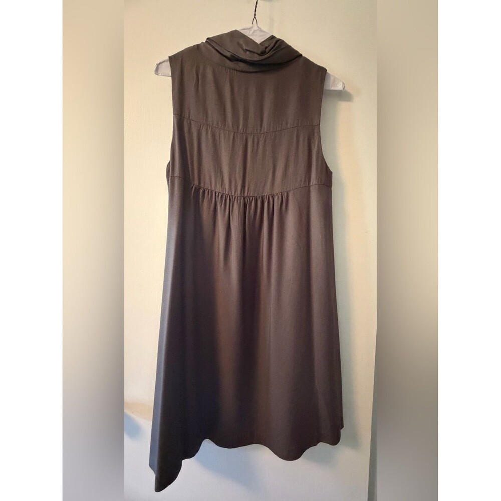 Kensie Gray Sleeveless Cowl Neck Shift Dress with Pockets - Picture 2 of 3